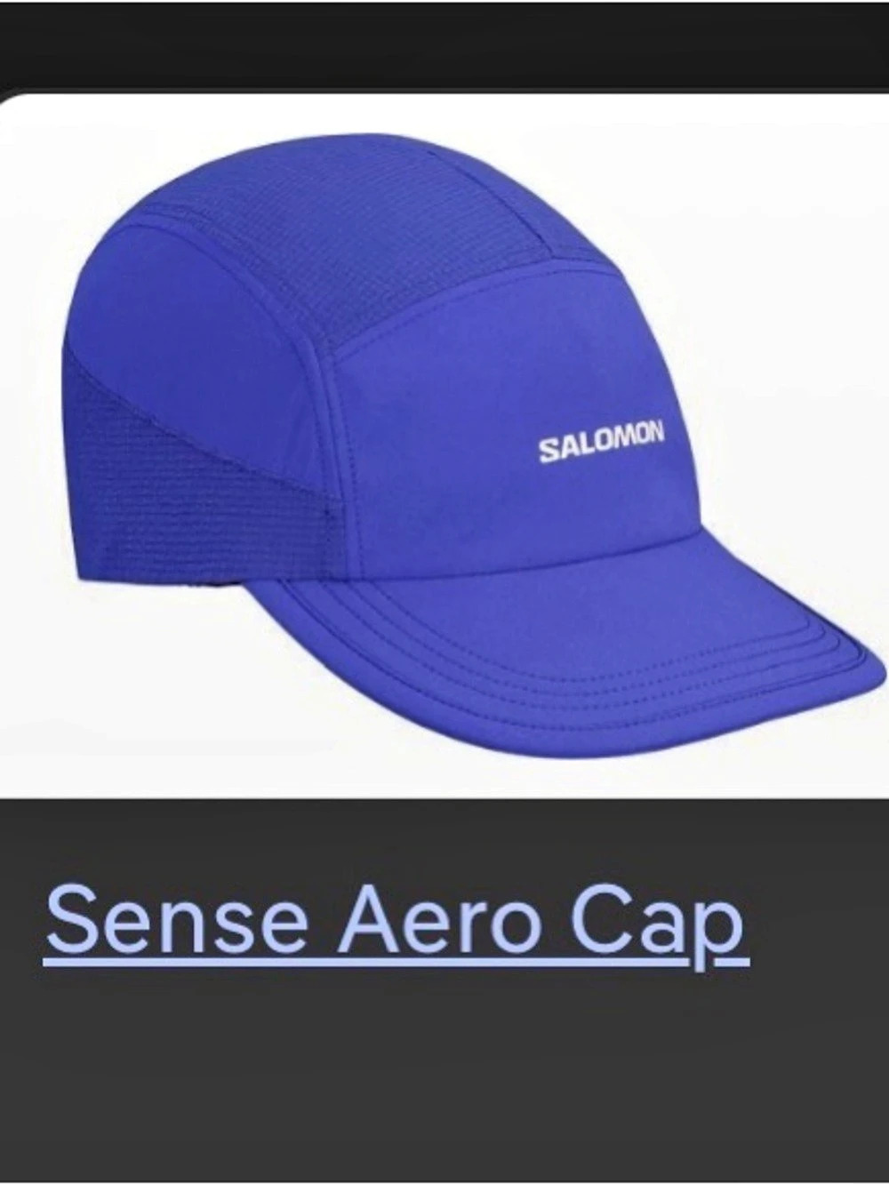 Salomon Sense Aero Cap Blue NWT